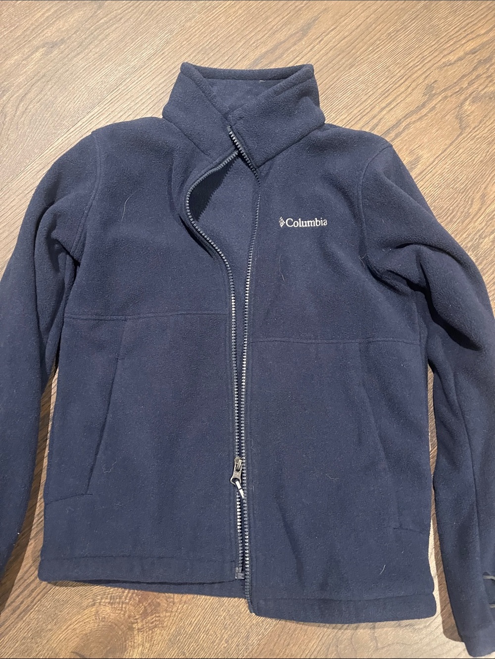 Columbia Kids Navy Zip-Up Fleece Jacket